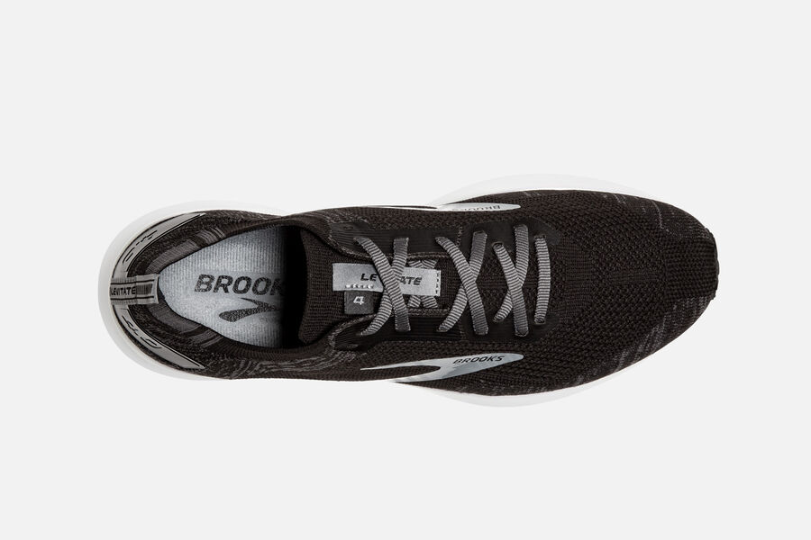 Brooks Levitate 4 Road Running Shoes Mens - Black/White - WSDIC-0137